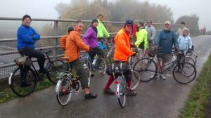 V-CC cyclists using the newly opened M11 Cycle Bidge